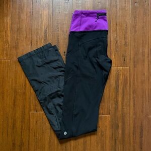 Women’s Black and Purple Bottoms